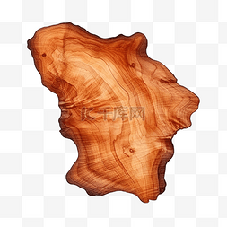 像图片_装饰水彩木板形状像一块树皮