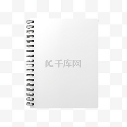 笔记本的样机图片_白色空白螺旋笔记本样机