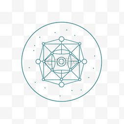 圆形几何线概念来自炼金术神圣几