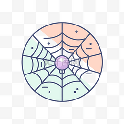 蜘蛛网的图标 向量