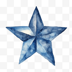 美丽的水彩星星剪贴画png