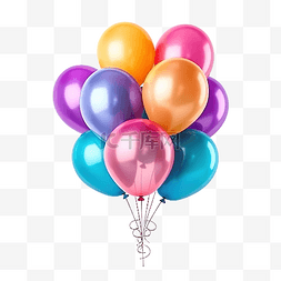 生日氣球派對图片_彩色气球生日派对