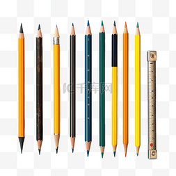 铅笔文具收集工具
