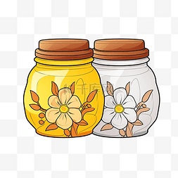 蜂蜜一罐蜂蜜图片_一罐蜂蜜儿童涂色书，附有颜色样