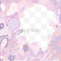 粉紫色丝带图片_空白页装饰粉紫色风格