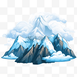 景观地形图片_有悬崖和云的山