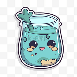 饮用水插图图片_可爱的卡哇伊杯子饮用水剪贴画的