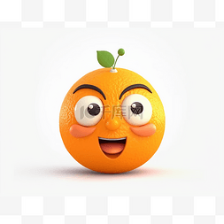快乐的橙色人物人物动画插画