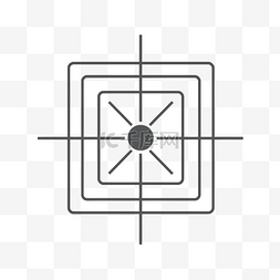 线体图片_Web 的水平方形目标标志图标 向量