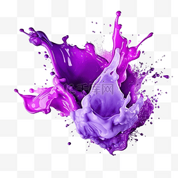 紫色银河泼漆