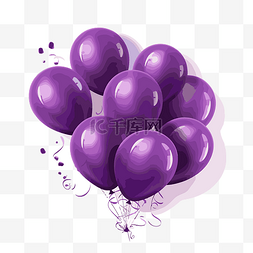 紫色漩涡图片_紫色氣球