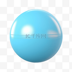 普拉提球 3d 插图渲染