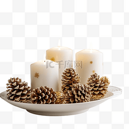 白色桌子桌子图片_白色厨房里的圣诞装饰