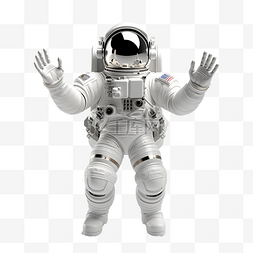 宇宙背景图片_宇航员在外太空自定义设置 3d 渲