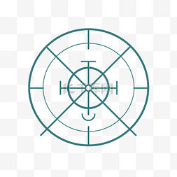 功效设计图片_目标位于中心的徽标图标 向量