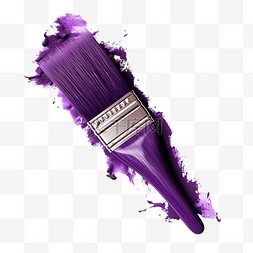 深紫色画笔隔离紫色画笔png
