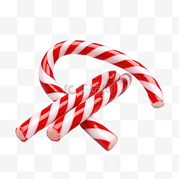 圣诞条纹红色和白色拐杖糖