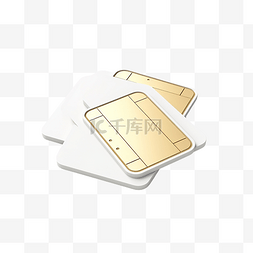 报名进行中图片_从不同视角对干净的金白色 SIM 卡