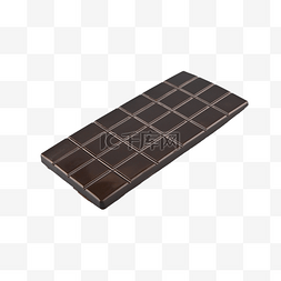 圆角矩形边康图片_巧克力整块黑色写实巧克力