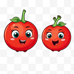 植物番茄图片_番茄水果卡通