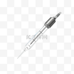 疫苗接種图片_具有高质量渲染的 3D 注射或注射