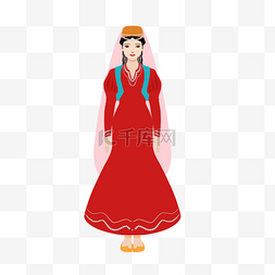 女孩传统服装图片_土耳其人物女孩裙子