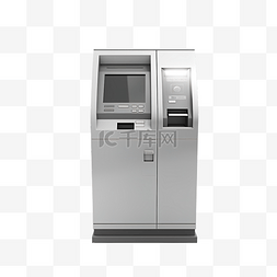 付款 atm 错误的 3d 插图