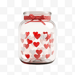 有心的礼物图片_情人节那天有心的玻璃罐