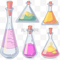 实验室化学瓶图片_锥形瓶用于在实验室进行科学实验
