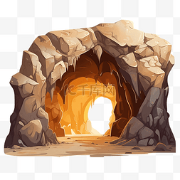 洞穴岩石图片_岩石洞穴png插图