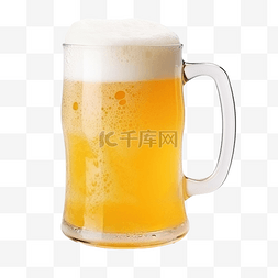啤酒泡沫素材图片_一杯带有大量泡沫的啤酒饮料