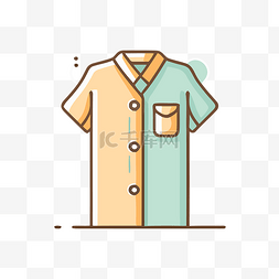 磨砂icon图片_矢量平面设计图标 T 恤短袖