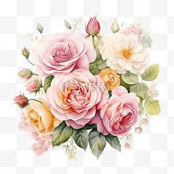 装饰白色玫瑰图片_小屋花园玫瑰