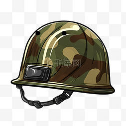 军用头盔插画