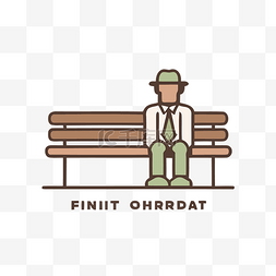 芬兰 ohrrdat 卡通标志，形状为坐在