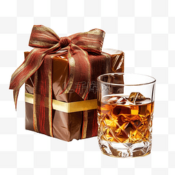 包装茶图片_一杯圣诞酒精饮料熟料和包装好的