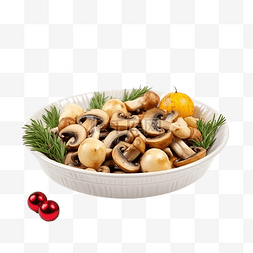 盘子里的颂歌，船上有蘑菇和圣诞