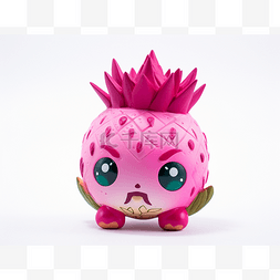 h火龙果图片_长着粉色大眼睛的玩具菠萝
