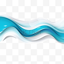 水彩水面图片_波浪线流体效果两种色调