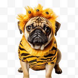 爱宠之家logo图片_有趣的肖像可爱有趣的哈巴狗在狮