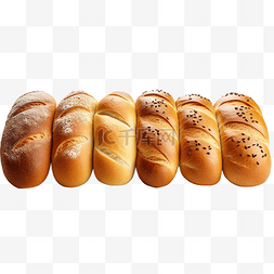 一片面包图片_一排面包 PNG 文件