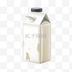 一盒牛奶插画