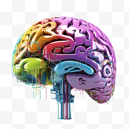 彩色数字大脑