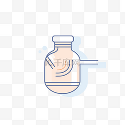 瓶子里的液体图片_瓶子里的液体的插图 向量