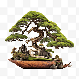 盆景抽象图片_日本著名盆景树