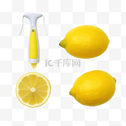半个柠檬和一个榨汁机
