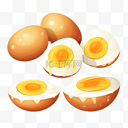 早晨问候图片_煮雞蛋插畫