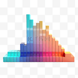 颜色分析表图片_颜色条形图 3d 渲染