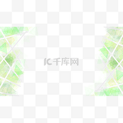多边形边框几何抽象绿色