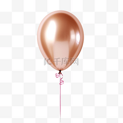 玫瑰金金属派对气球